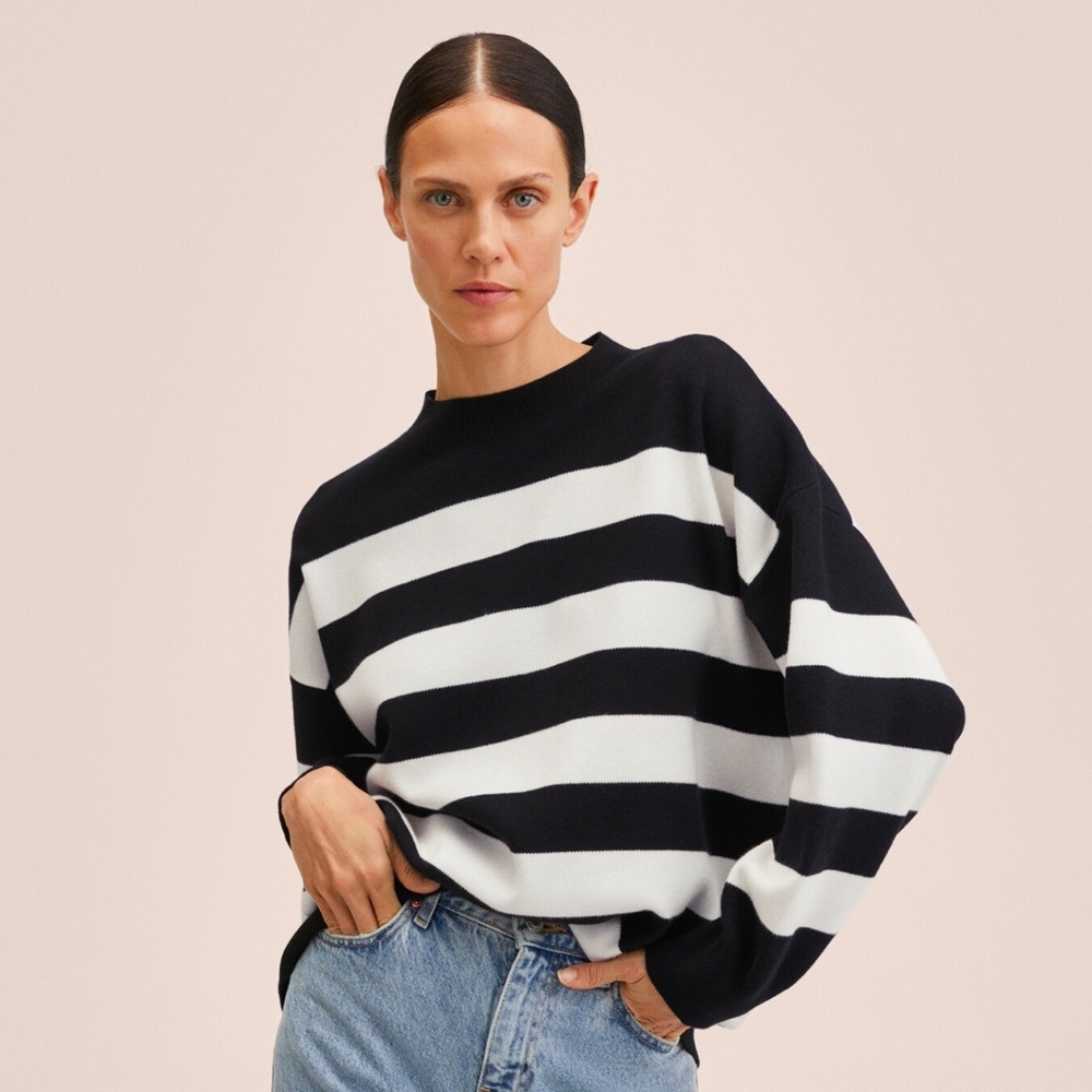 Mango Striped knit sweater